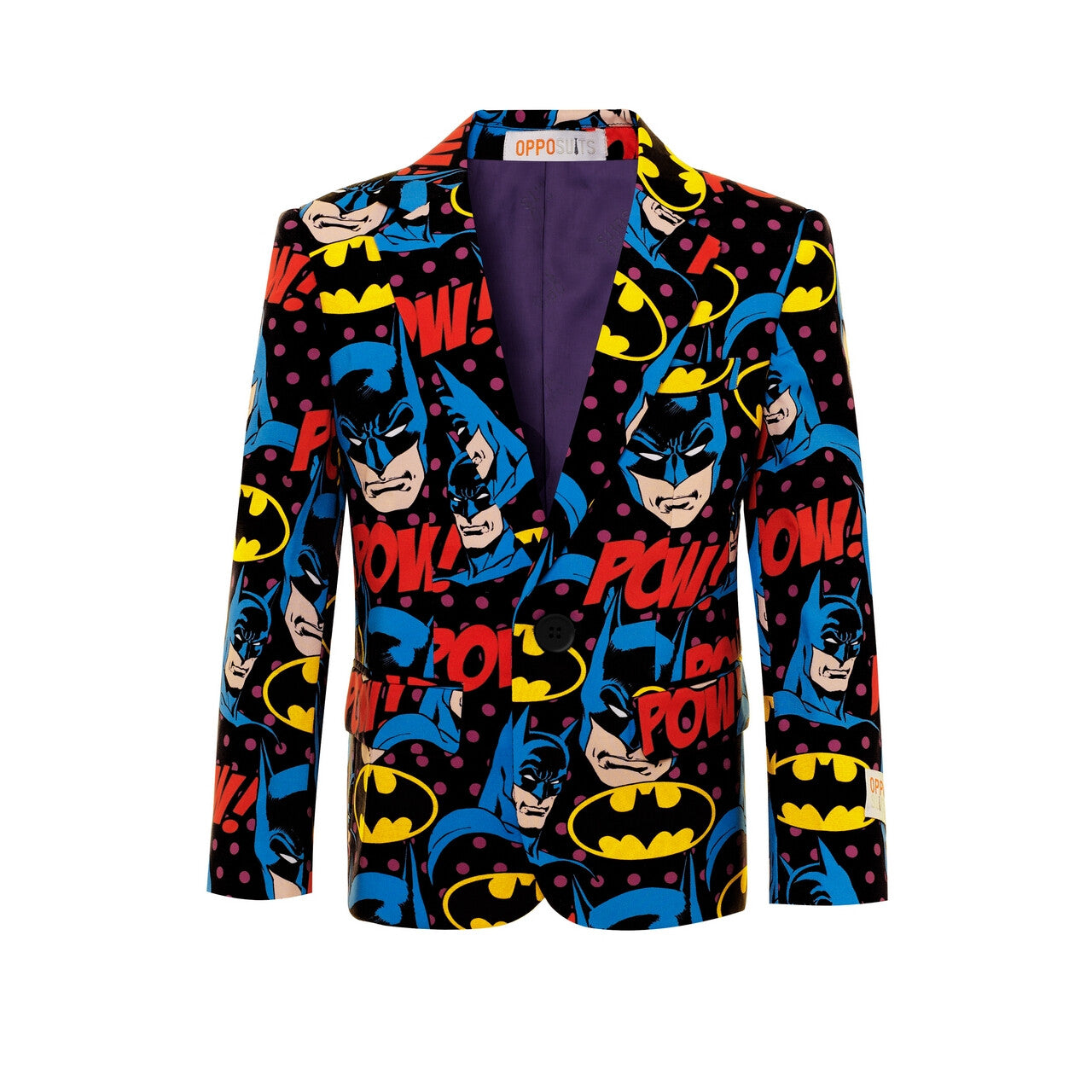 Op deze afbeelding zie je een Kostuums, van het merk Opposuits. The Dark Knight Comics Batman™ Strip Jongen Kostuum