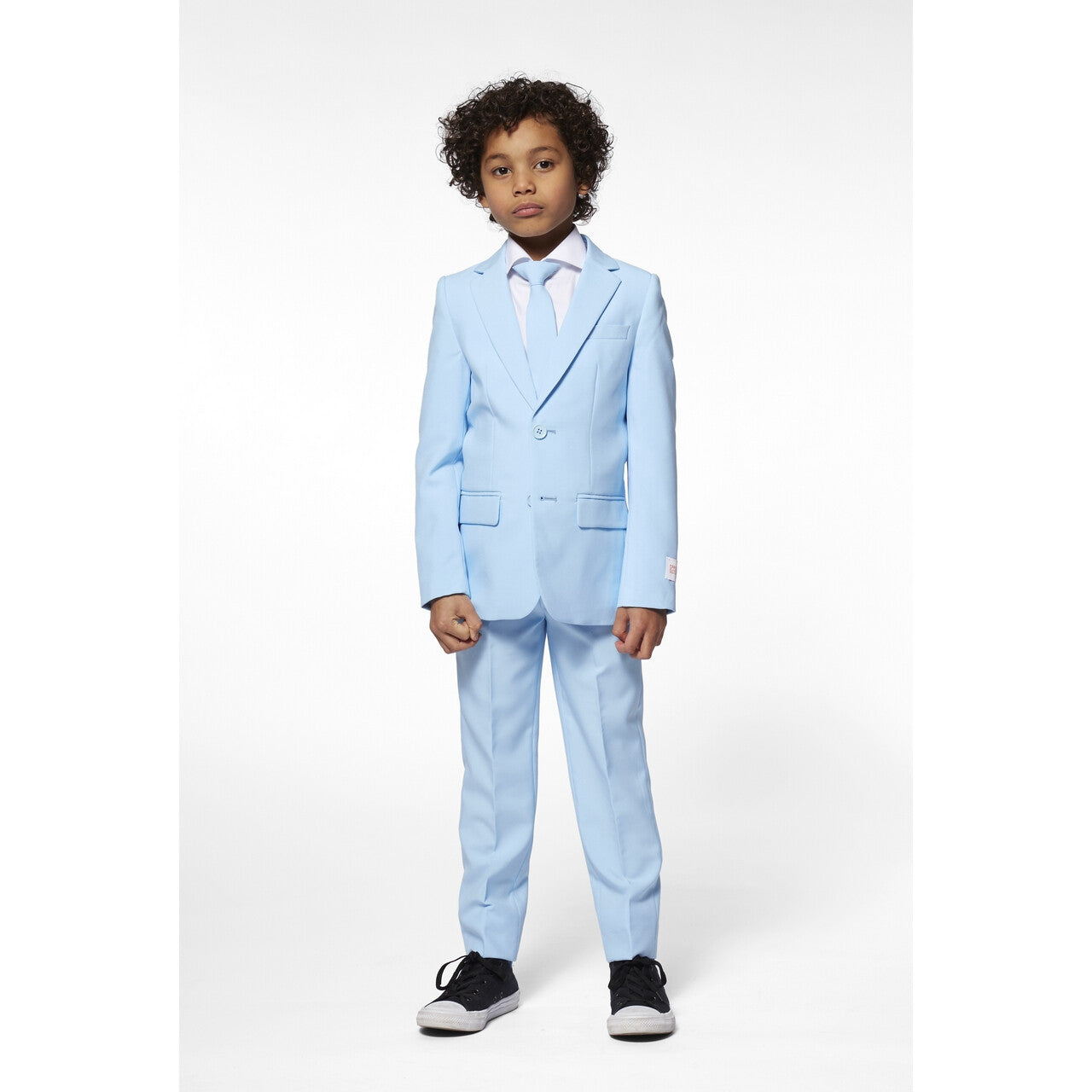 Op deze afbeelding zie je een Kostuums, van het merk Opposuits. Wauw In Lichtblauw Jongen Kostuum