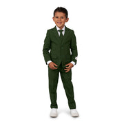 Op deze afbeelding zie je een Kostuums, van het merk Opposuits. Boys Strak In Groen Pak Jongen