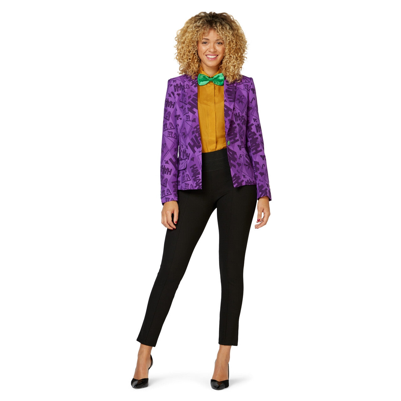 Op deze afbeelding zie je een Kostuums, van het merk Opposuits. The Joker™ Why So Serious Dames Colbert Vrouw