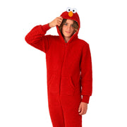 Op deze afbeelding zie je een Kostuums, van het merk Opposuits. Elmo™ Sesamstraat Onesie Teen Kind Kostuum