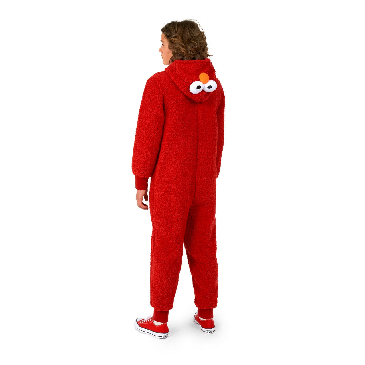 Op deze afbeelding zie je een Kostuums, van het merk Opposuits. Elmo™ Sesamstraat Onesie Teen Kind Kostuum