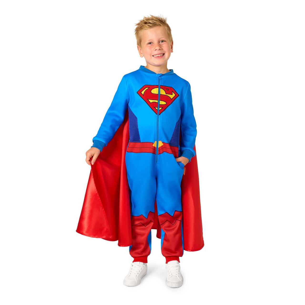Op deze afbeelding zie je een Kostuums, van het merk Opposuits. Boys Superman Onesie Jongen