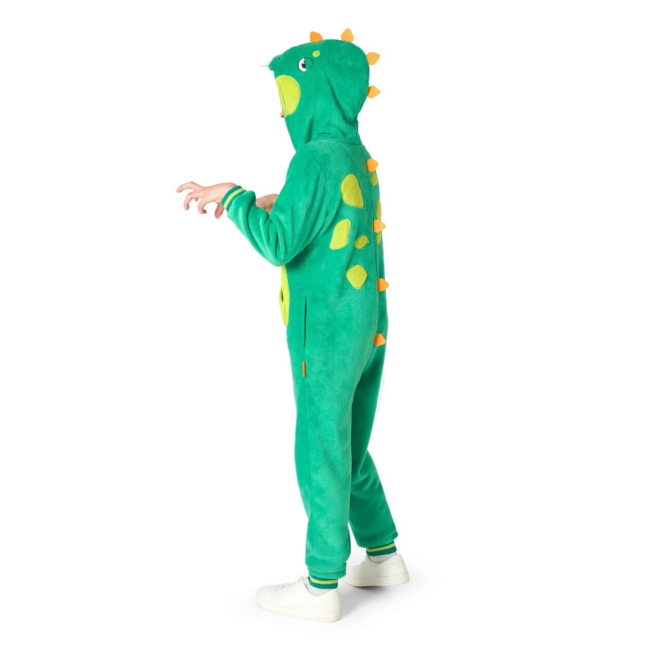 Op deze afbeelding zie je een Kostuums, van het merk Opposuits. No Danger Dino Onesie Kind Kostuum