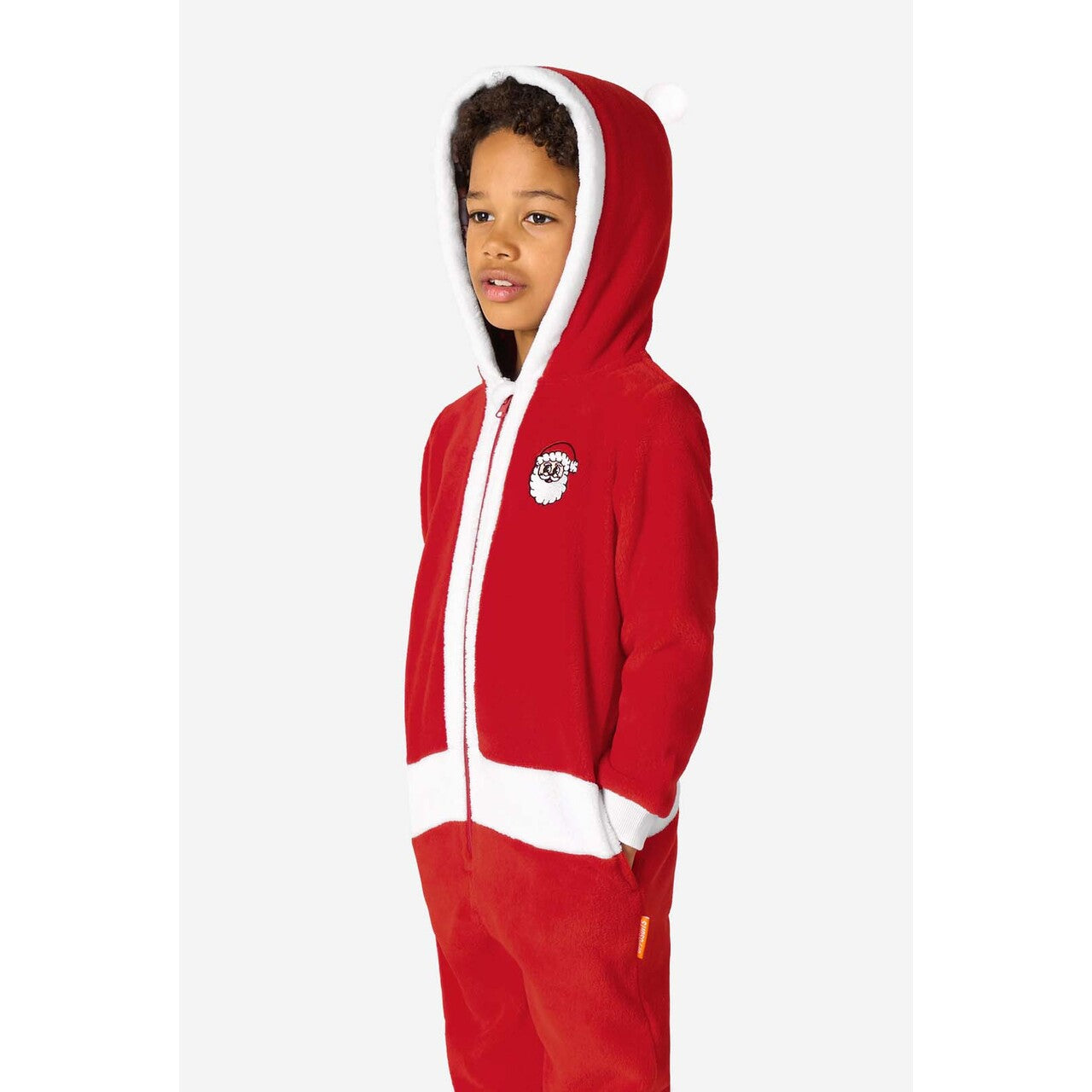 Op deze afbeelding zie je een Kostuums, van het merk Opposuits. Boys Merry Jinglejoy - Santa Jongen Kostuum