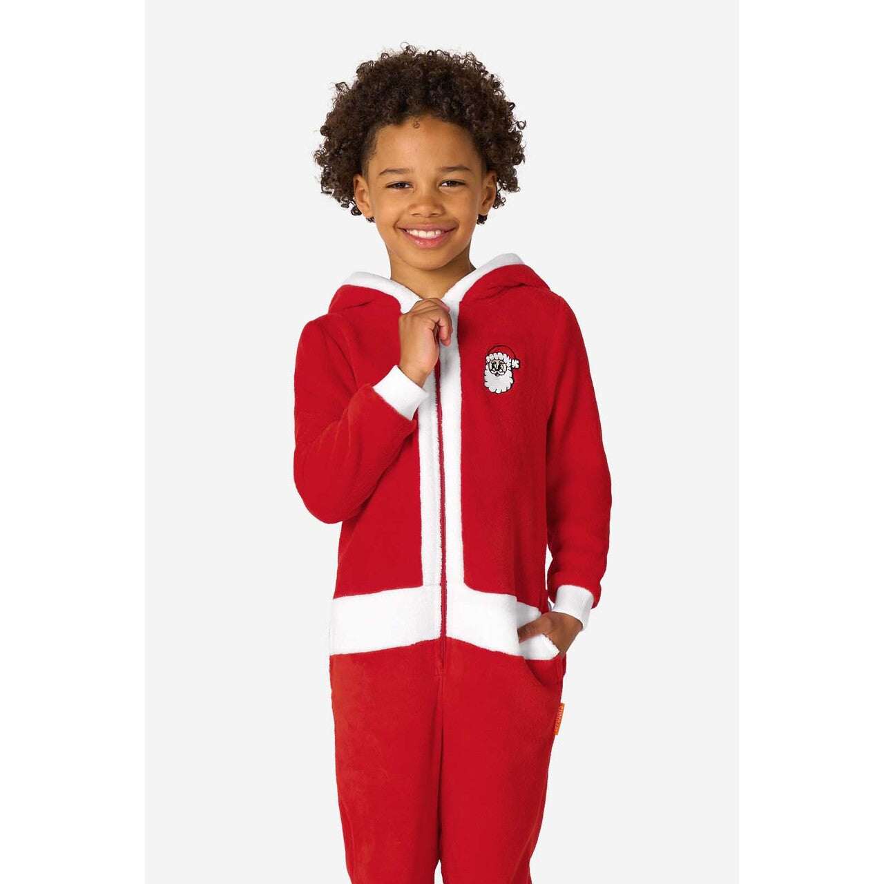 Op deze afbeelding zie je een Kostuums, van het merk Opposuits. Boys Merry Jinglejoy - Santa Jongen Kostuum