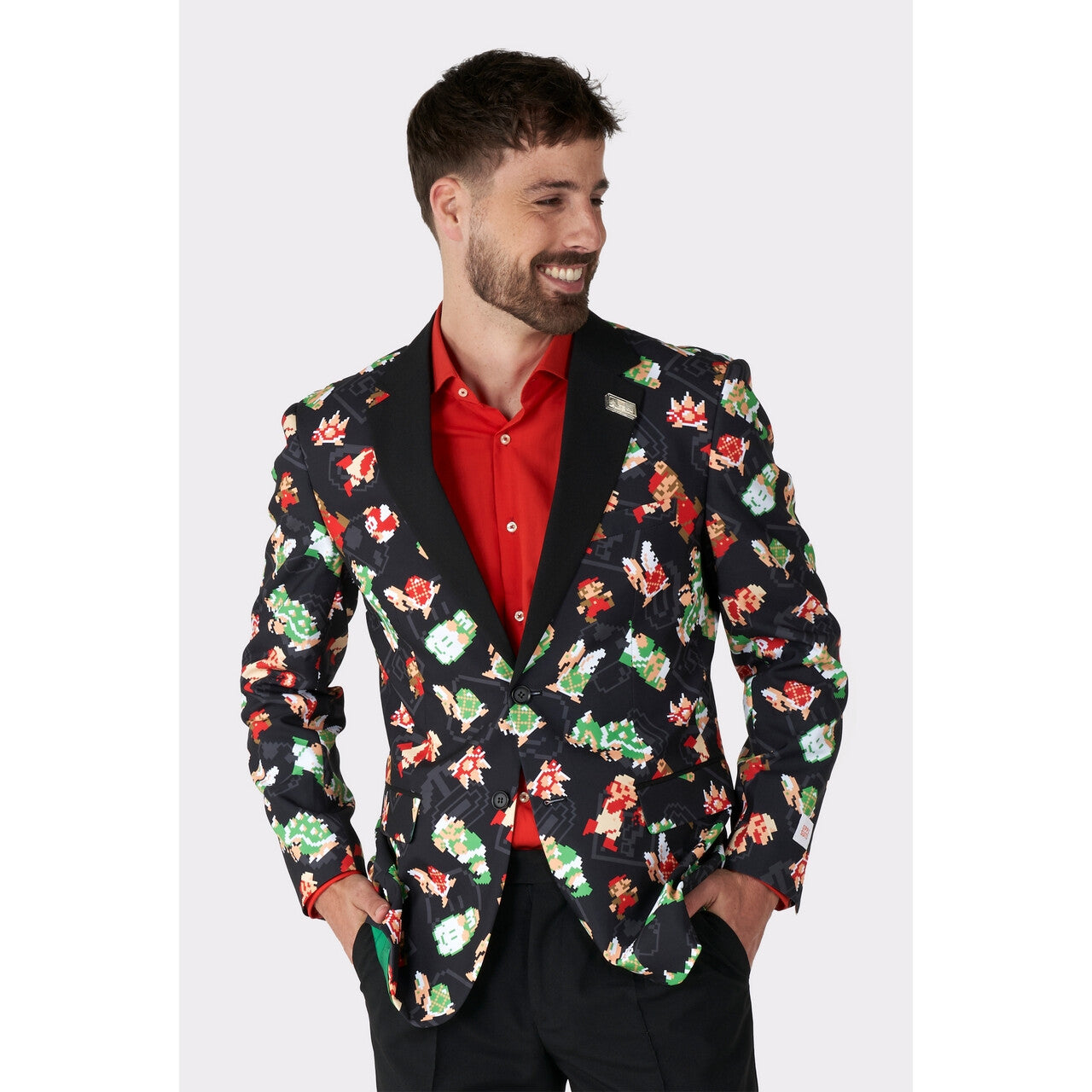 Op deze afbeelding zie je een Kostuums, van het merk Opposuits. Super Mario Bros™. Bowser Revolution Colbert Man