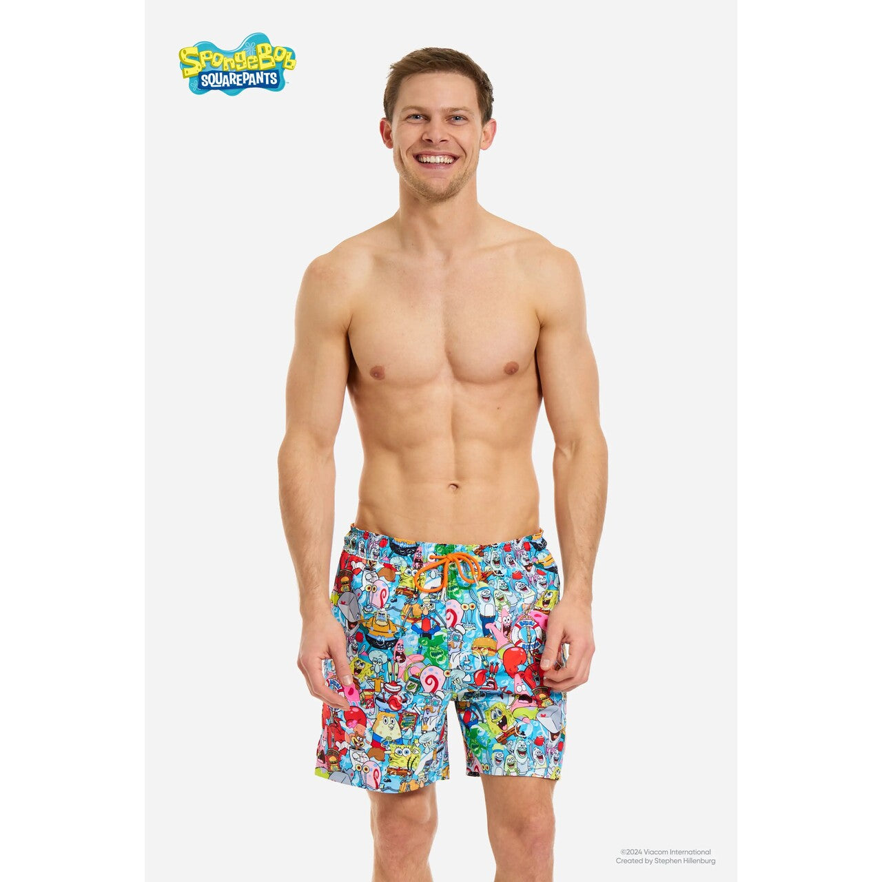 Op deze afbeelding zie je een Kostuums, van het merk Opposuits. Spongebob Day At The Beach Broek Man