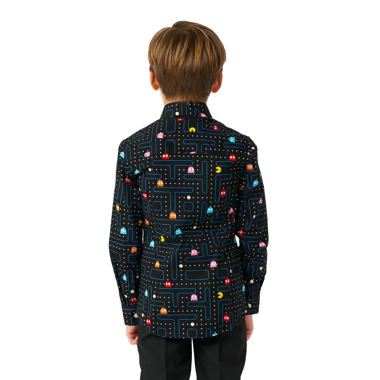 Op deze afbeelding zie je een Kostuums, van het merk Opposuits. Pak Me Dan Pac-Man Blouse Jongen
