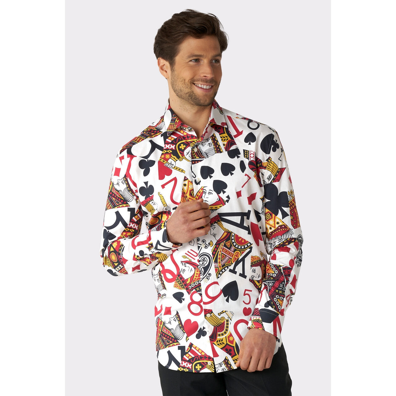 Op deze afbeelding zie je een Kostuums, van het merk Opposuits. Play Me King Of Clubs Blouse Man