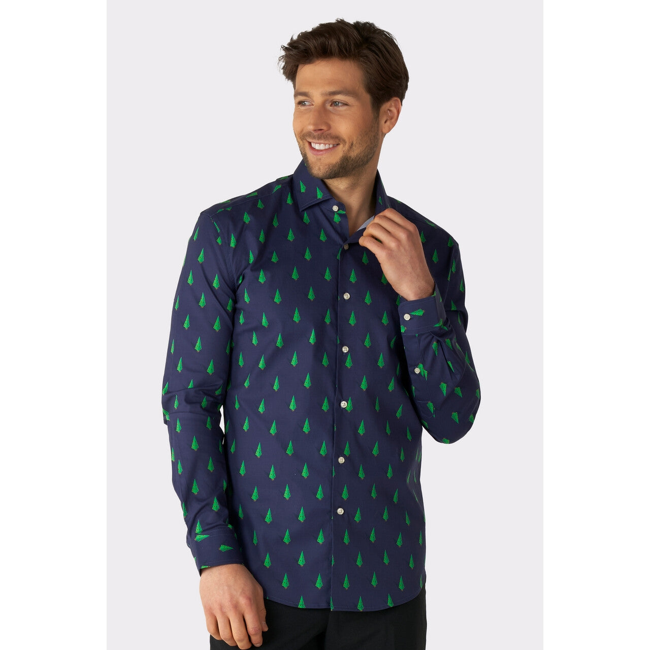 Op deze afbeelding zie je een Kostuums, van het merk Opposuits. Forest Treedee Blauw Blouse Man
