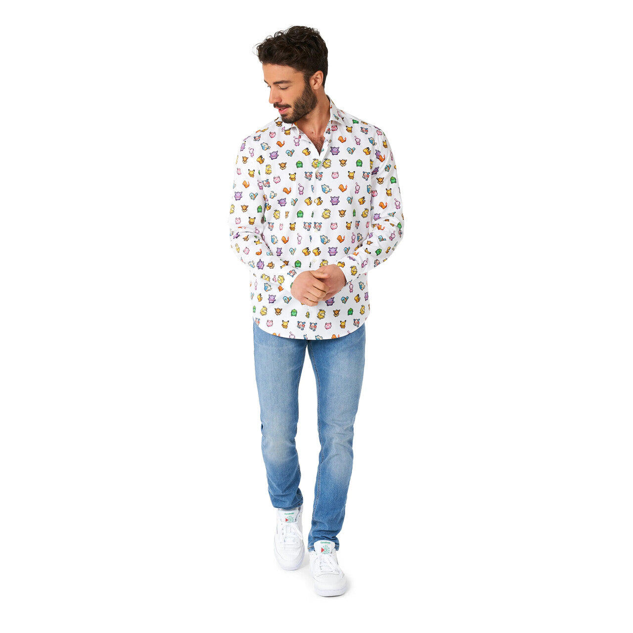 Op deze afbeelding zie je een Kostuums, van het merk Opposuits. Gotta Catch Em All Pokemon Blouse Man