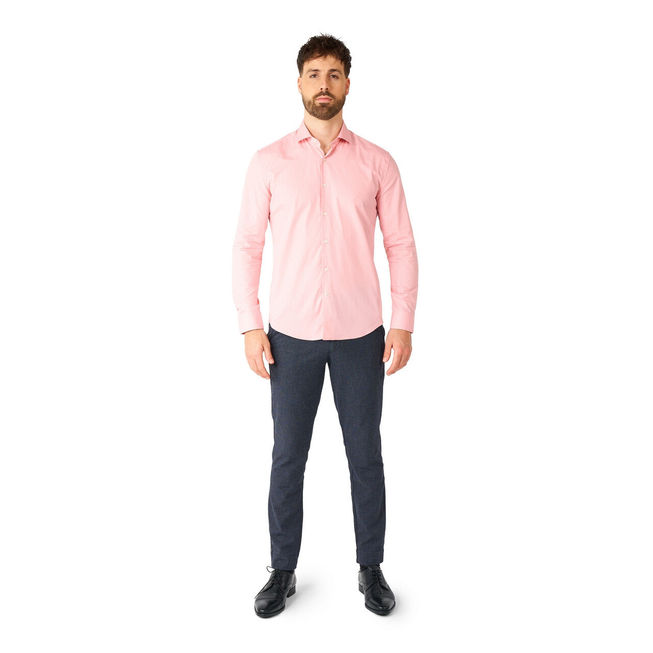 Op deze afbeelding zie je een Kostuums, van het merk Opposuits. Roze Lush Blush Overhemd Man