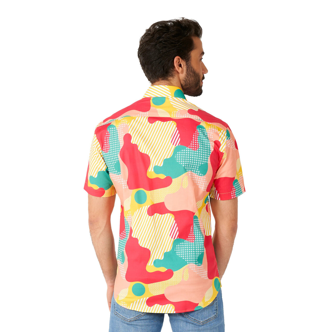 Op deze afbeelding zie je een Kostuums, van het merk Opposuits. Hiding For Love Camo Blouse Man