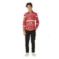 Rode Winter Wonderland Xmas Blouse Jongen