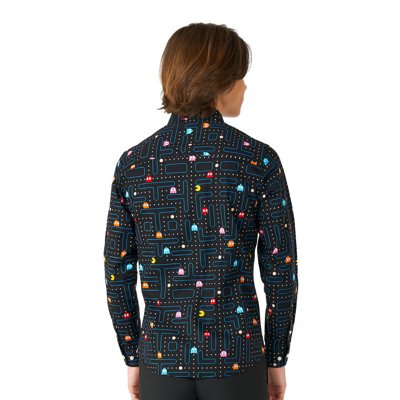 Op deze afbeelding zie je een Kostuums, van het merk Opposuits. Teen Boys Pac Man Doolhof Blouse Jongen