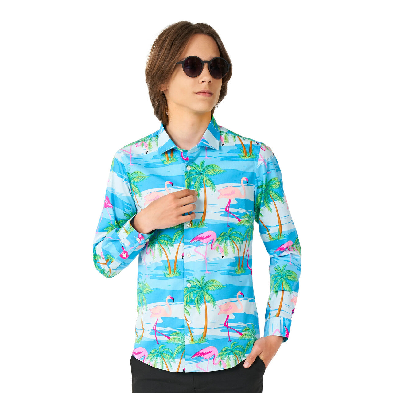 Op deze afbeelding zie je een Kostuums, van het merk Opposuits. Teen Boys Tropical Heat Blouse Jongen