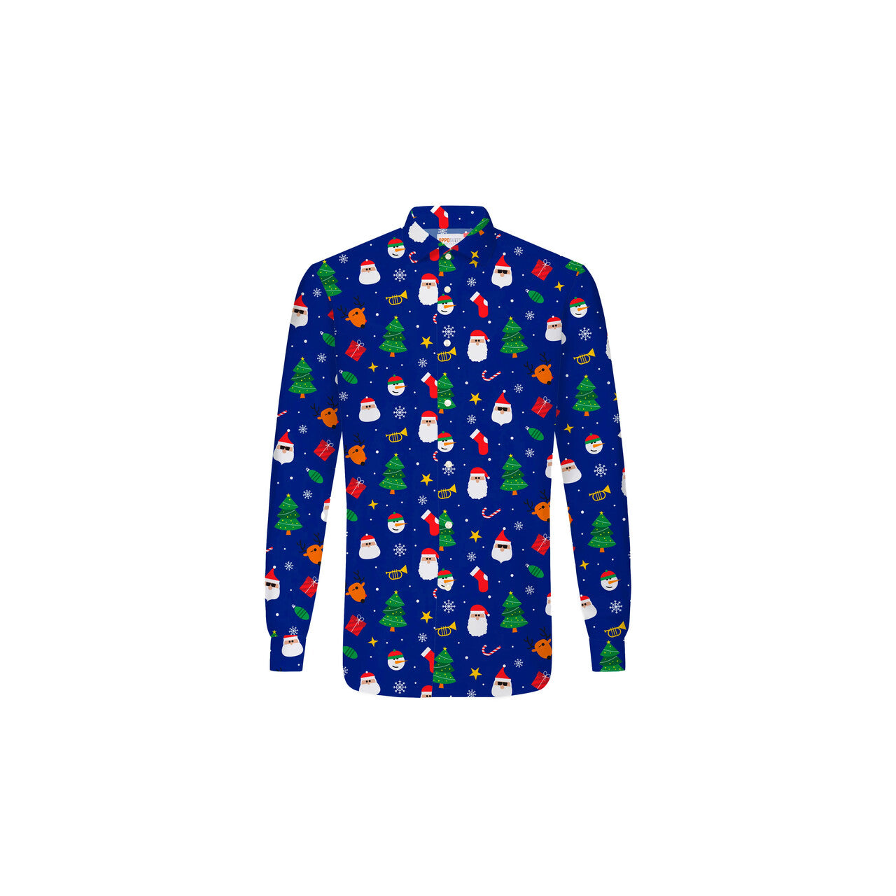 Op deze afbeelding zie je een Kostuums, van het merk Opposuits. Teen Boys Xmas Fever Foute Kerst Blouse Blauw Jongen