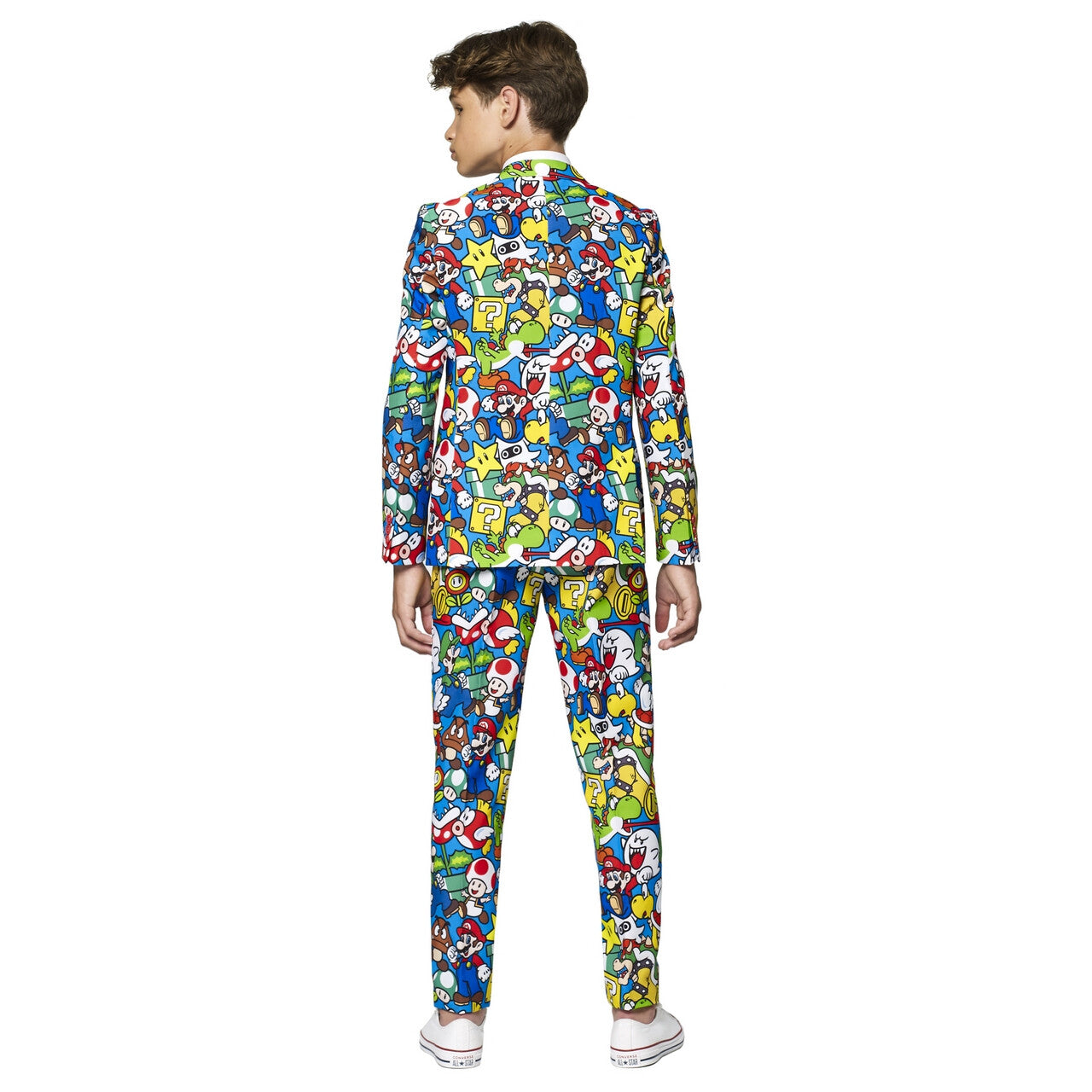 Op deze afbeelding zie je een Kostuums, van het merk Opposuits. Super Mario™ Computerspel Actie Figuren Jongen Kostuum