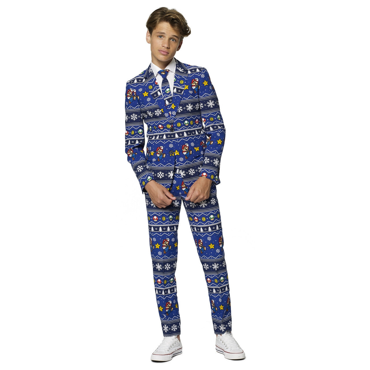 Op deze afbeelding zie je een Kostuums, van het merk Opposuits. Playfull Merry Mario™ Opposuit Jongen Kostuum