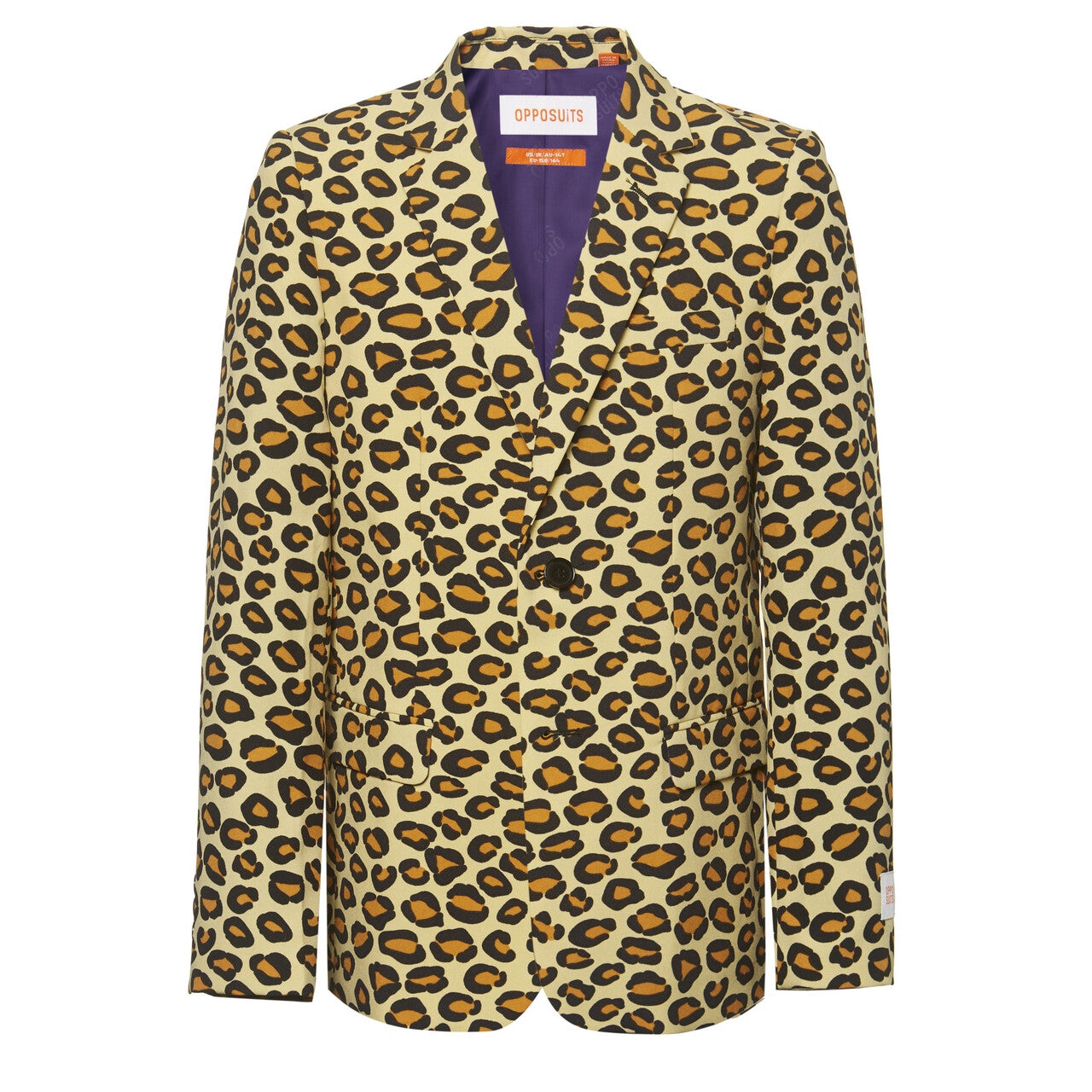 Op deze afbeelding zie je een Kostuums, van het merk Opposuits. The Jag Tijdloos Luipaardprint Jongen Kostuum