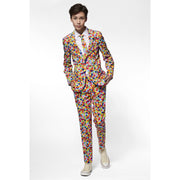 Op deze afbeelding zie je een Kostuums, van het merk Opposuits. Ontplofte Gekleurde Confetti Kanon Jongen Kostuum