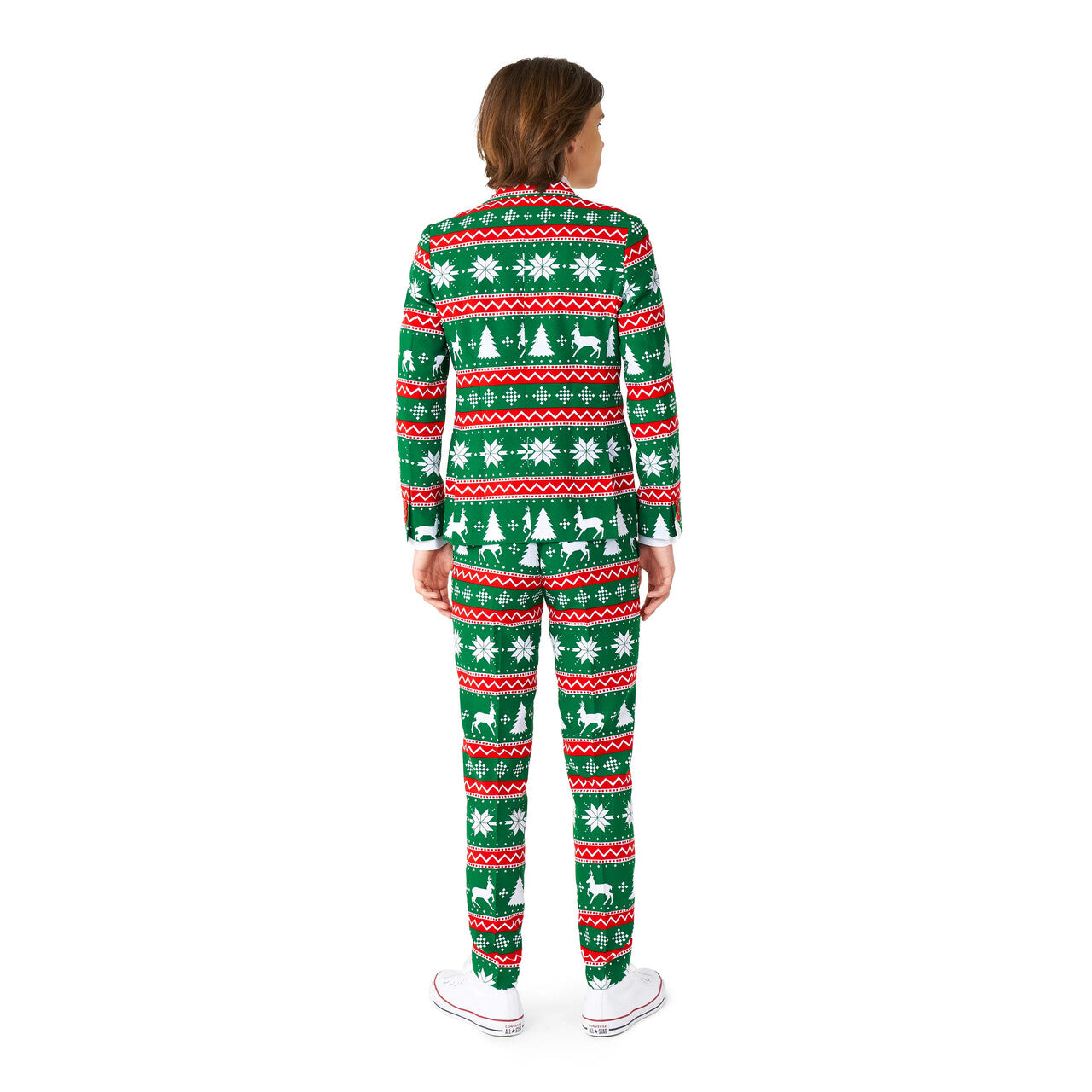 Op deze afbeelding zie je een Kostuums, van het merk Opposuits. Teen Boys Xmas Ready Groen Jongen Kostuum