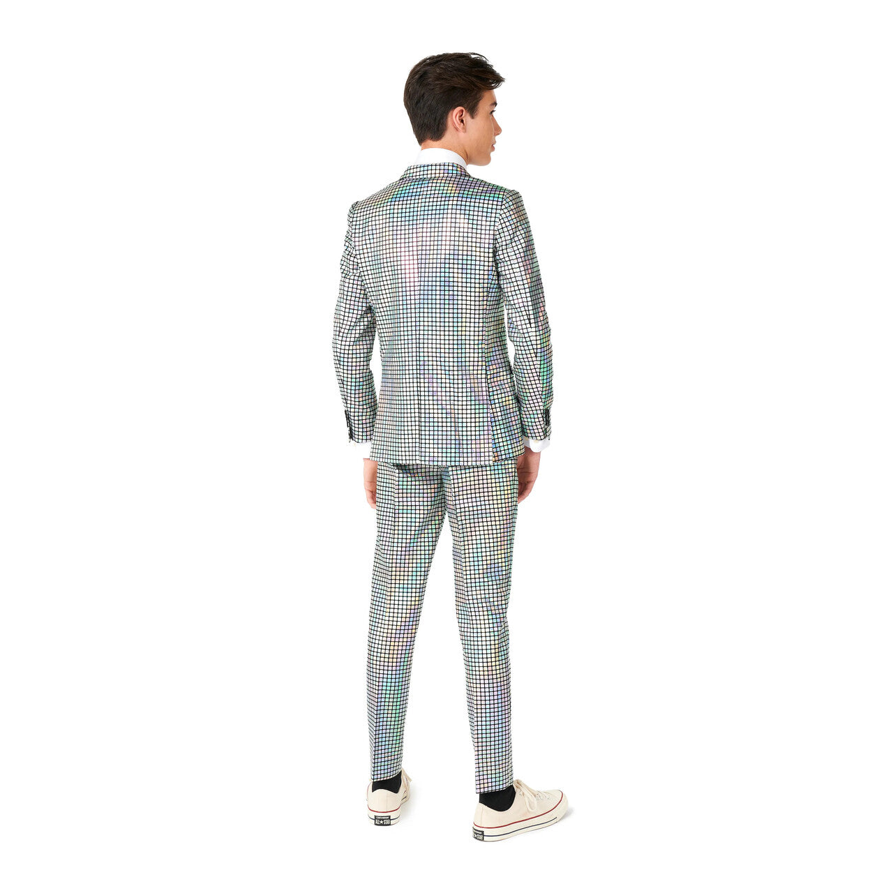 Op deze afbeelding zie je een Kostuums, van het merk Opposuits. Teen Boys Dizzy Discocheckers Jongen Kostuum