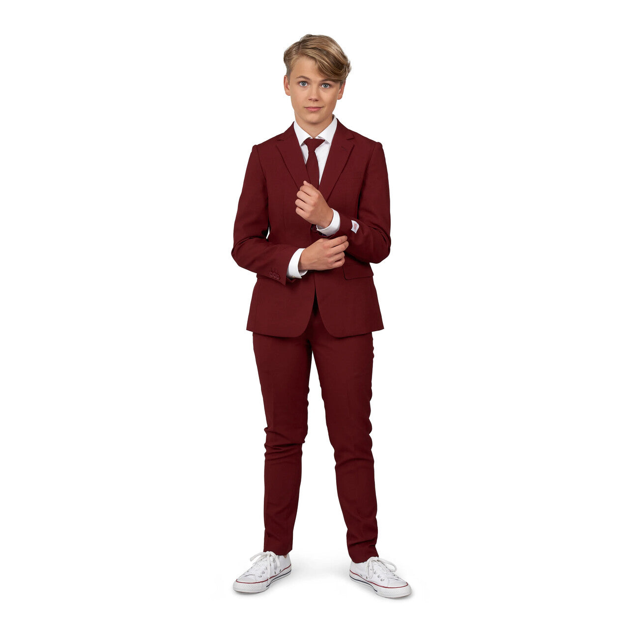 Op deze afbeelding zie je een Kostuums, van het merk Opposuits. Teen Boys Devilish Red Jongen Kostuum