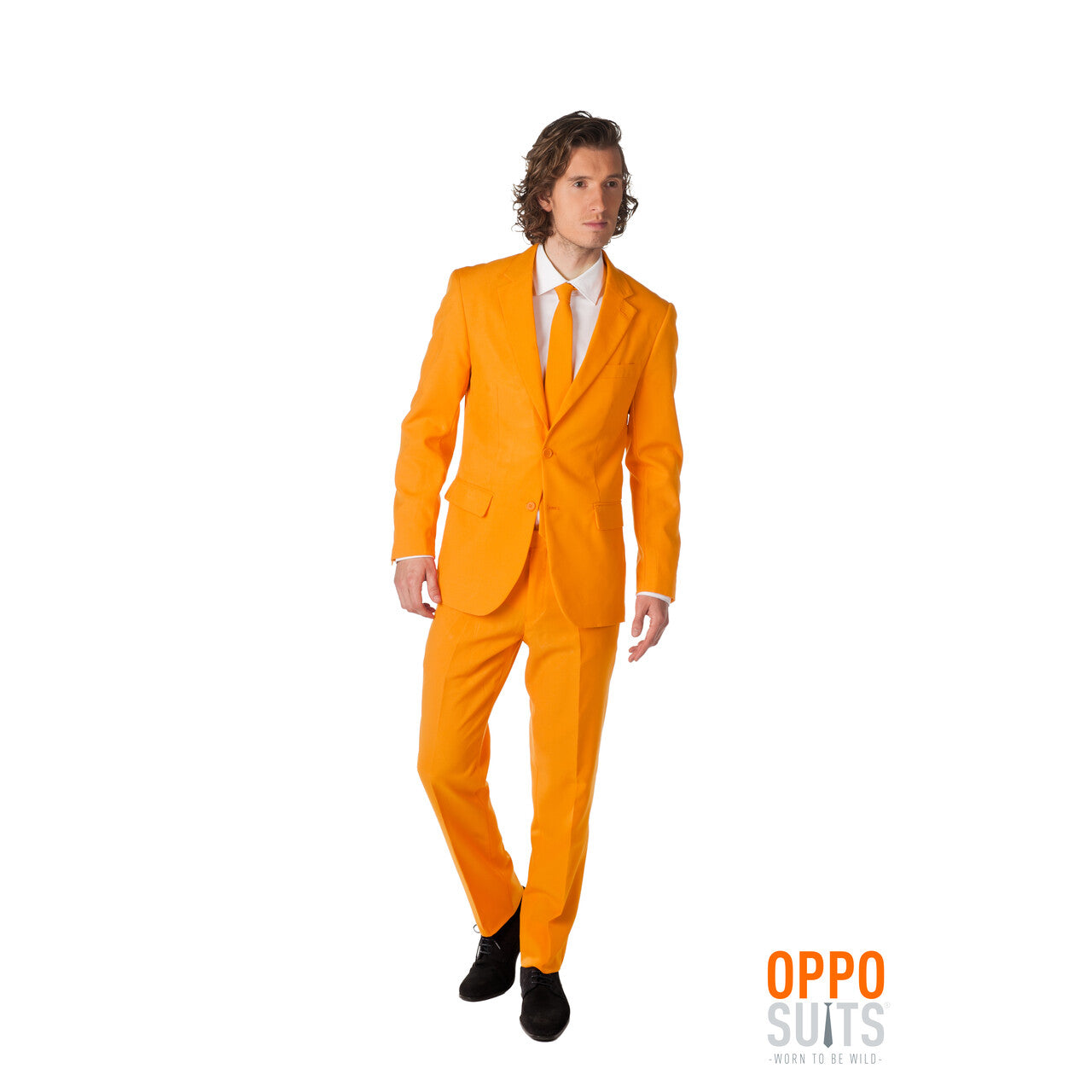 Op deze afbeelding zie je een Kostuums, van het merk Opposuits. The Orange Opposuit Oranje Goes Koningsdag Opposuit Kostuum Man