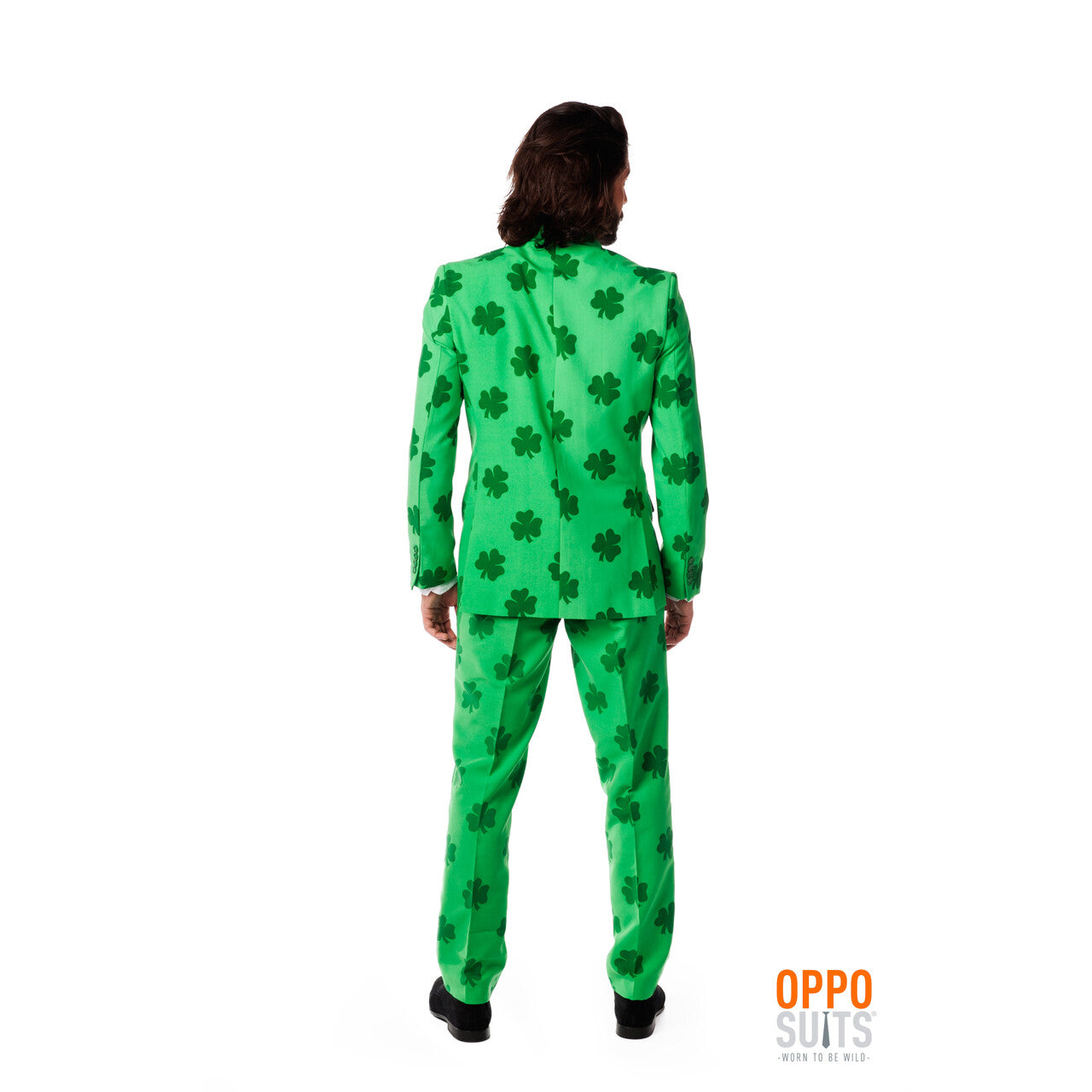 Op deze afbeelding zie je een Kostuums, van het merk Opposuits. Patrick Iers Shamrock Opposuit Kostuum Man