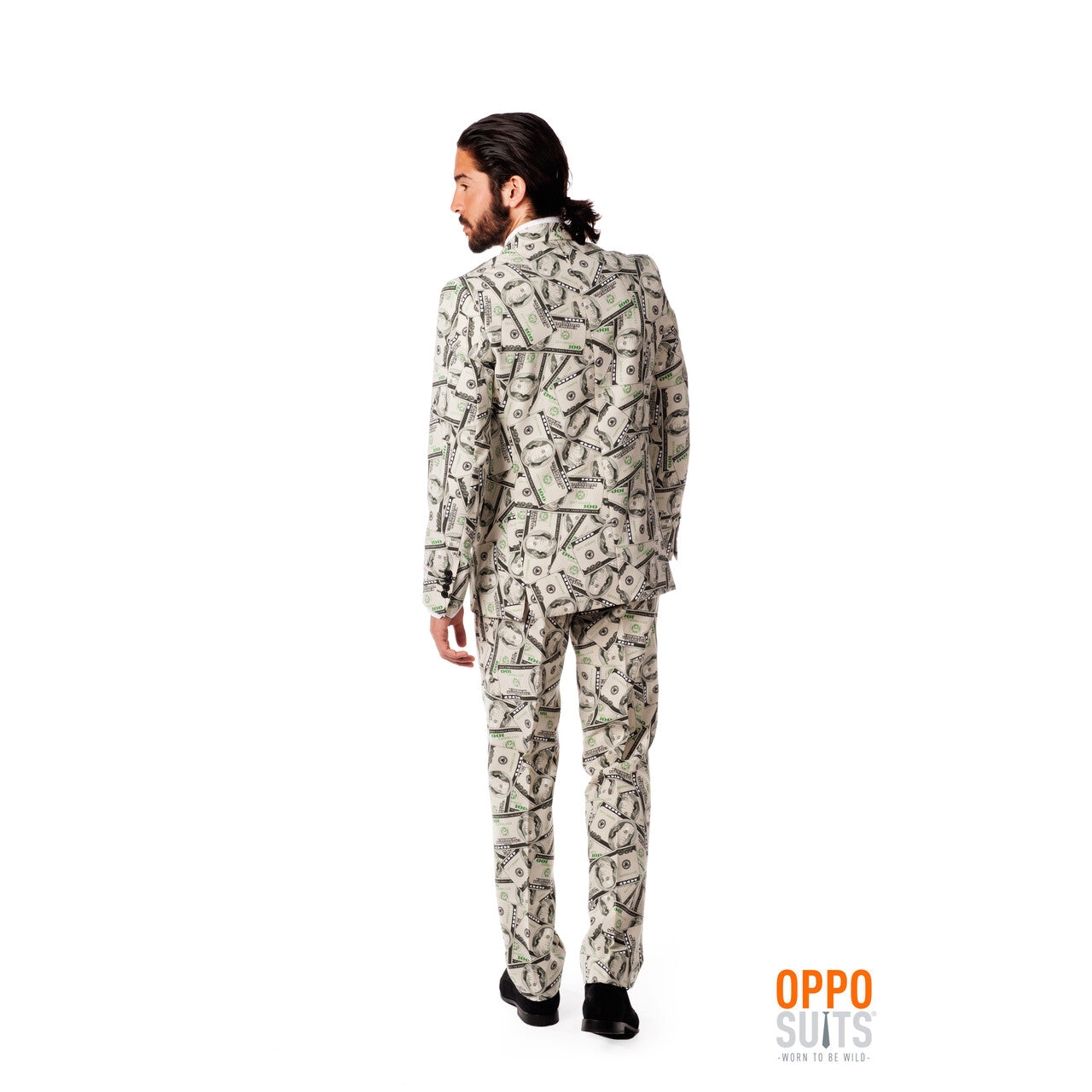 Op deze afbeelding zie je een Kostuums, van het merk Opposuits. Cashanova Big Money Pimp Opposuit Kostuum Man