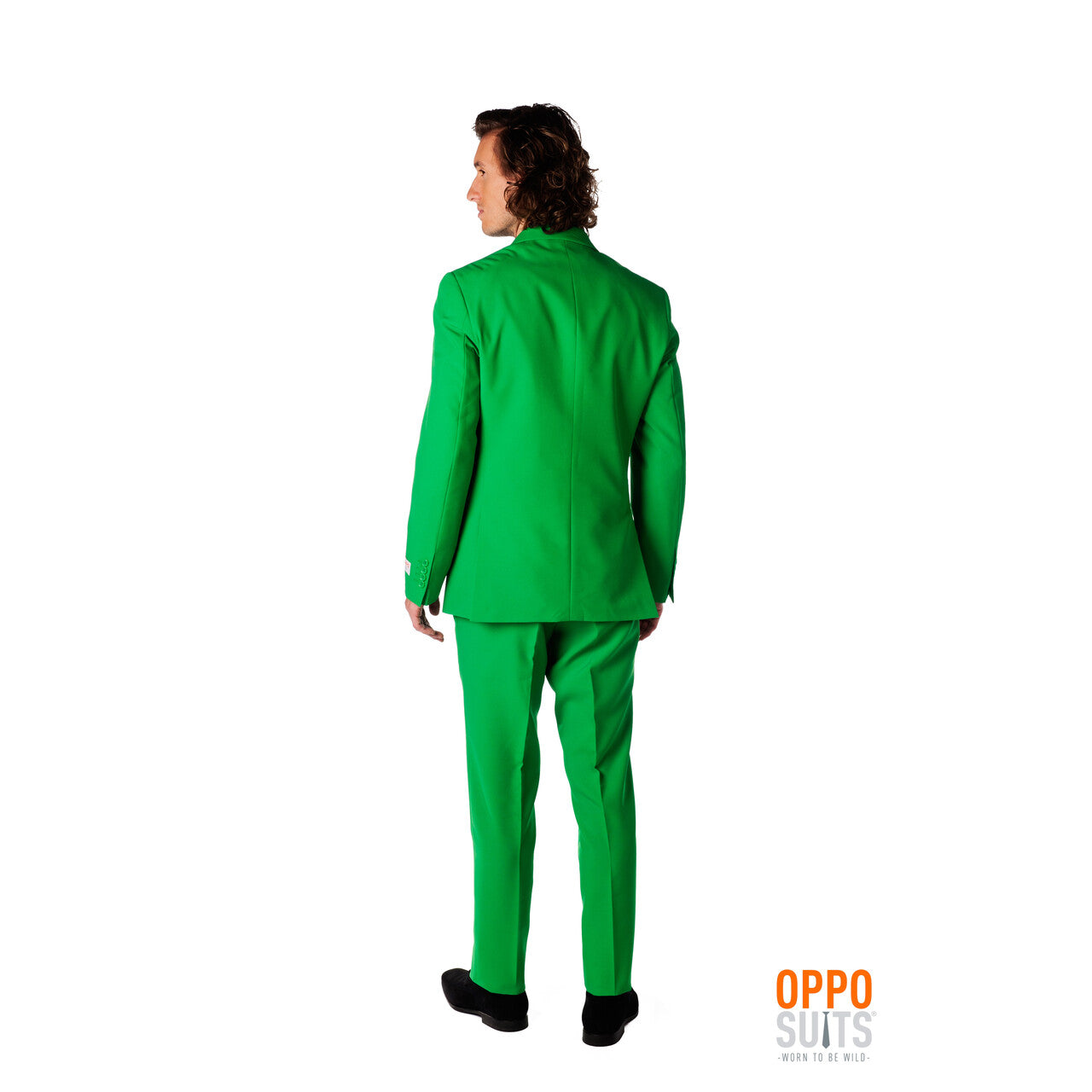 Op deze afbeelding zie je een Kostuums, van het merk Opposuits. Groen Evergreen Opposuit Kostuum Man