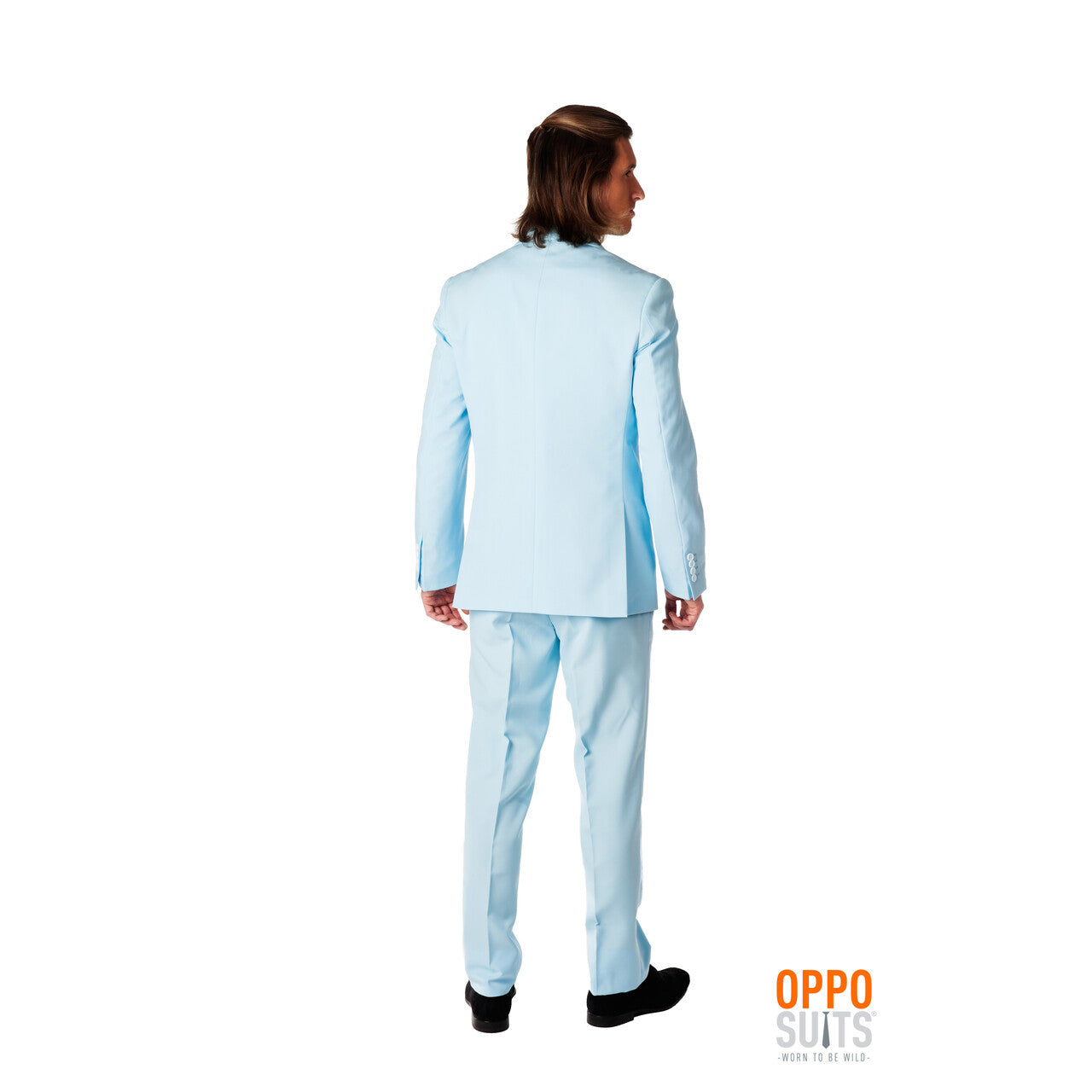 Op deze afbeelding zie je een Kostuums, van het merk Opposuits. Lichtblauw Cool Blue Opposuit Kostuum Man