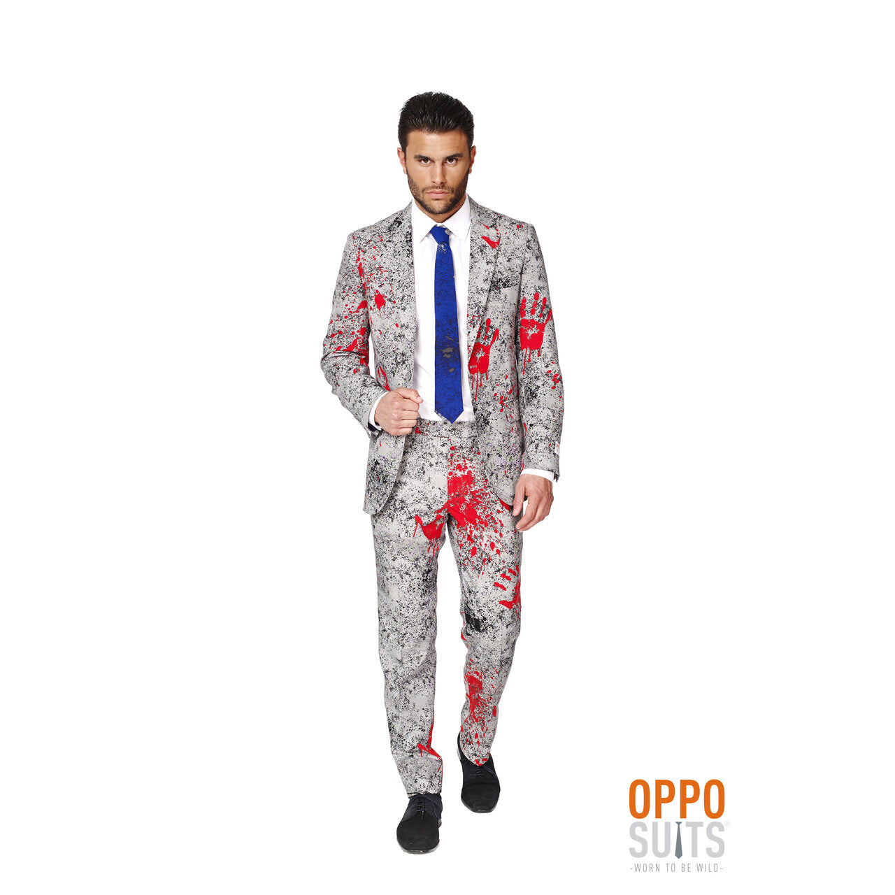 Op deze afbeelding zie je een Kostuums, van het merk Opposuits. Horror Zombiac Opposuit Kostuum Man