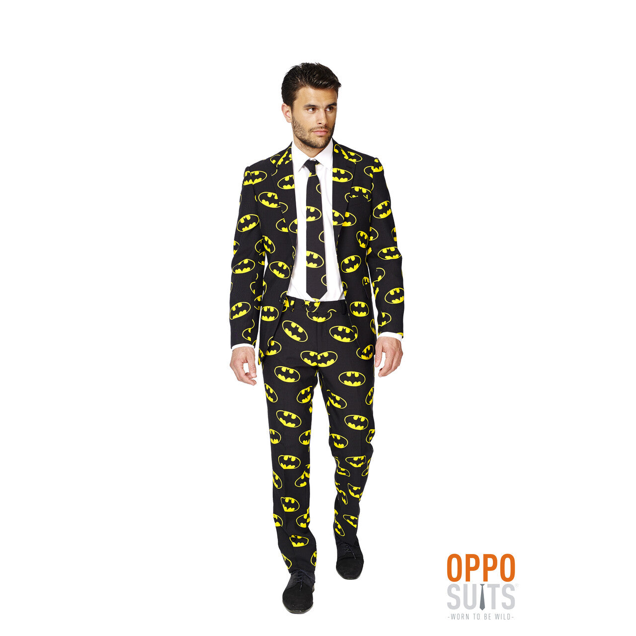 Op deze afbeelding zie je een Kostuums, van het merk Opposuits. Superheld Batman™ Opposuit Kostuum