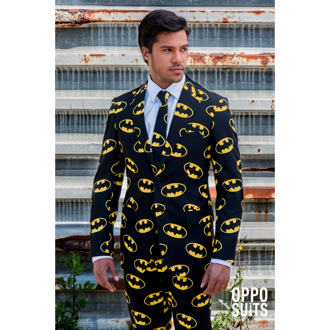 Op deze afbeelding zie je een Kostuums, van het merk Opposuits. Superheld Batman™ Opposuit Kostuum