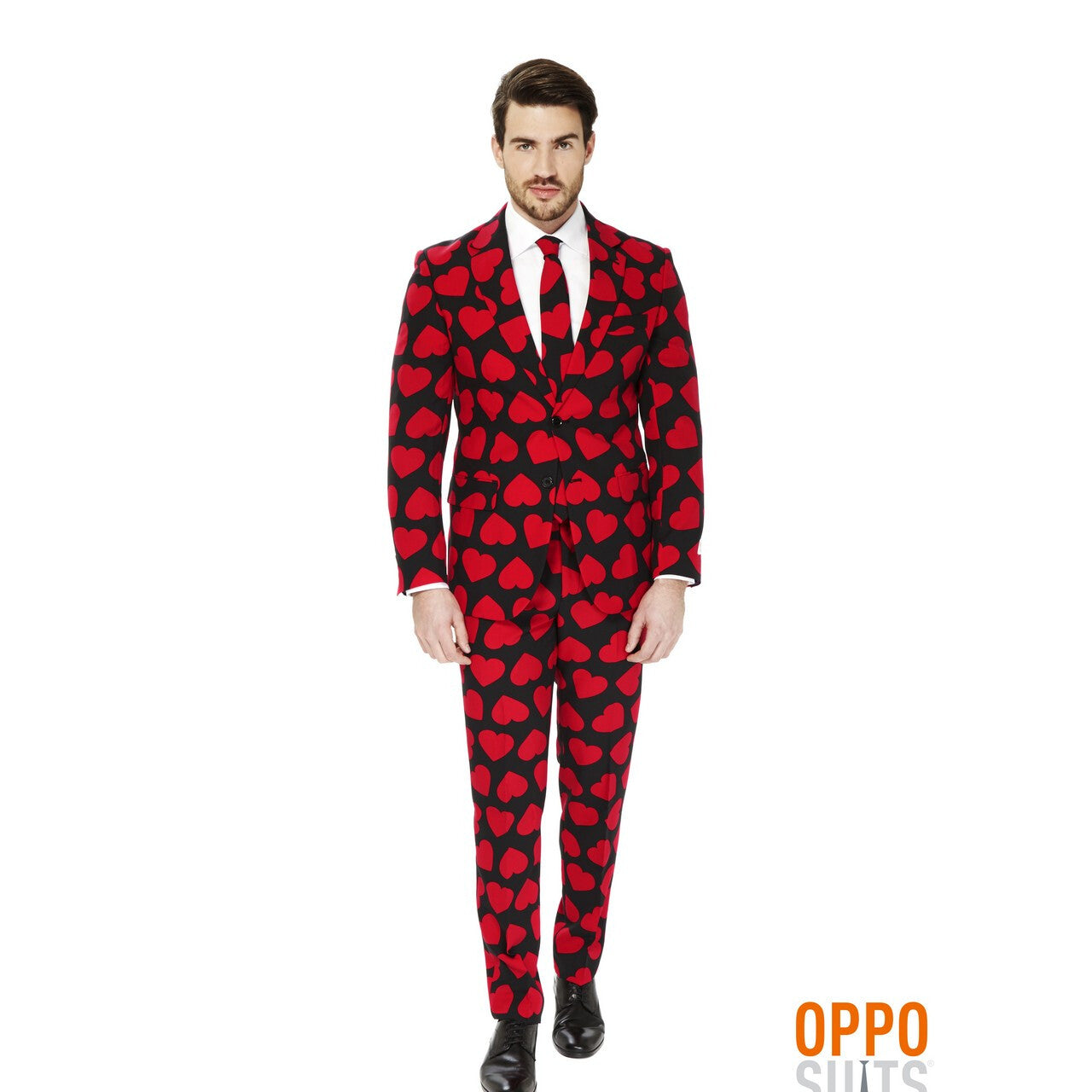 Op deze afbeelding zie je een Kostuums, van het merk Opposuits. Hartenbreker King Of Hearts Opposuit Man Kostuum
