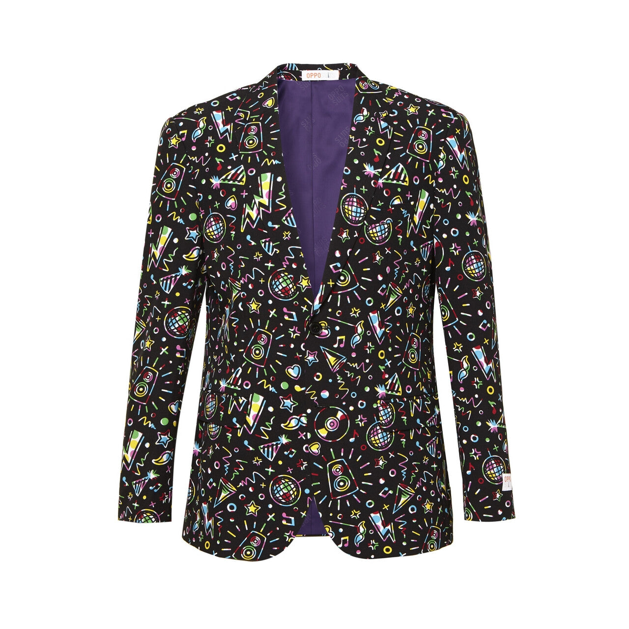 Op deze afbeelding zie je een Kostuums, van het merk Opposuits. Disco Dude Man Kostuum