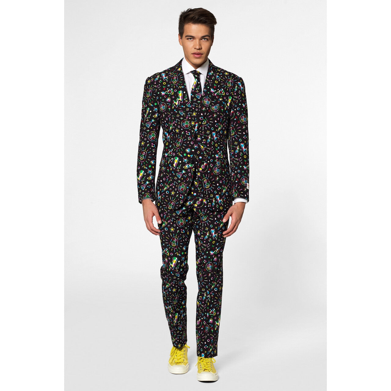 Op deze afbeelding zie je een Kostuums, van het merk Opposuits. Disco Dude Man Kostuum