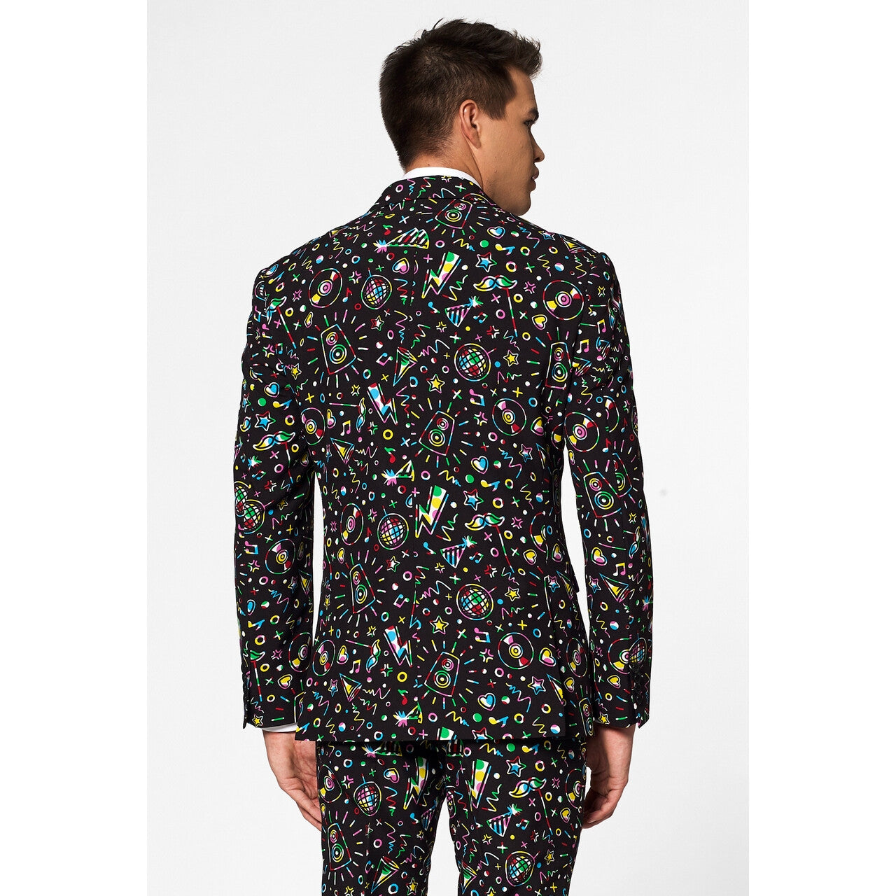 Op deze afbeelding zie je een Kostuums, van het merk Opposuits. Disco Dude Man Kostuum