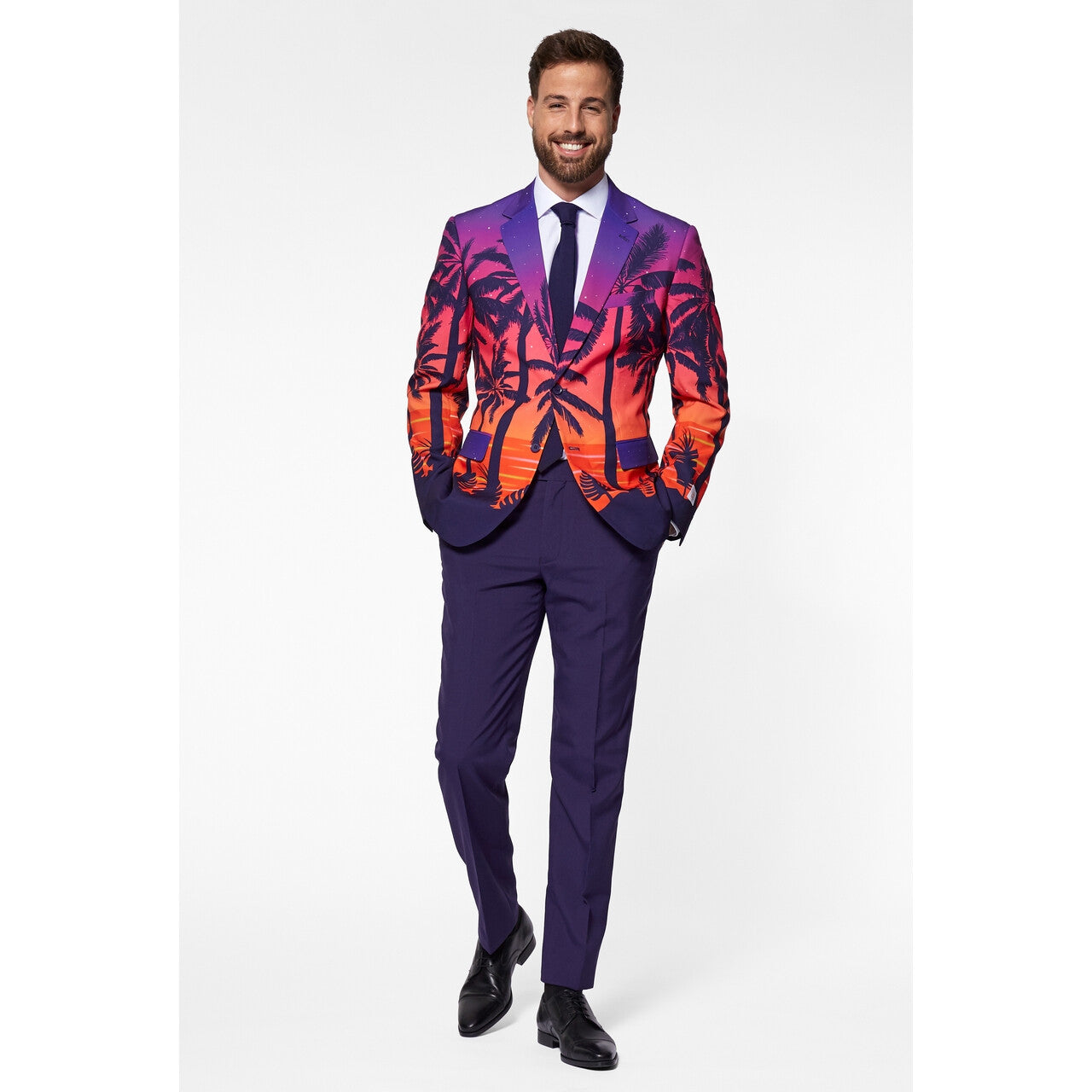 Op deze afbeelding zie je een Kostuums, van het merk Opposuits. Palmbomen Hawaii Stijl Maui Man Kostuum