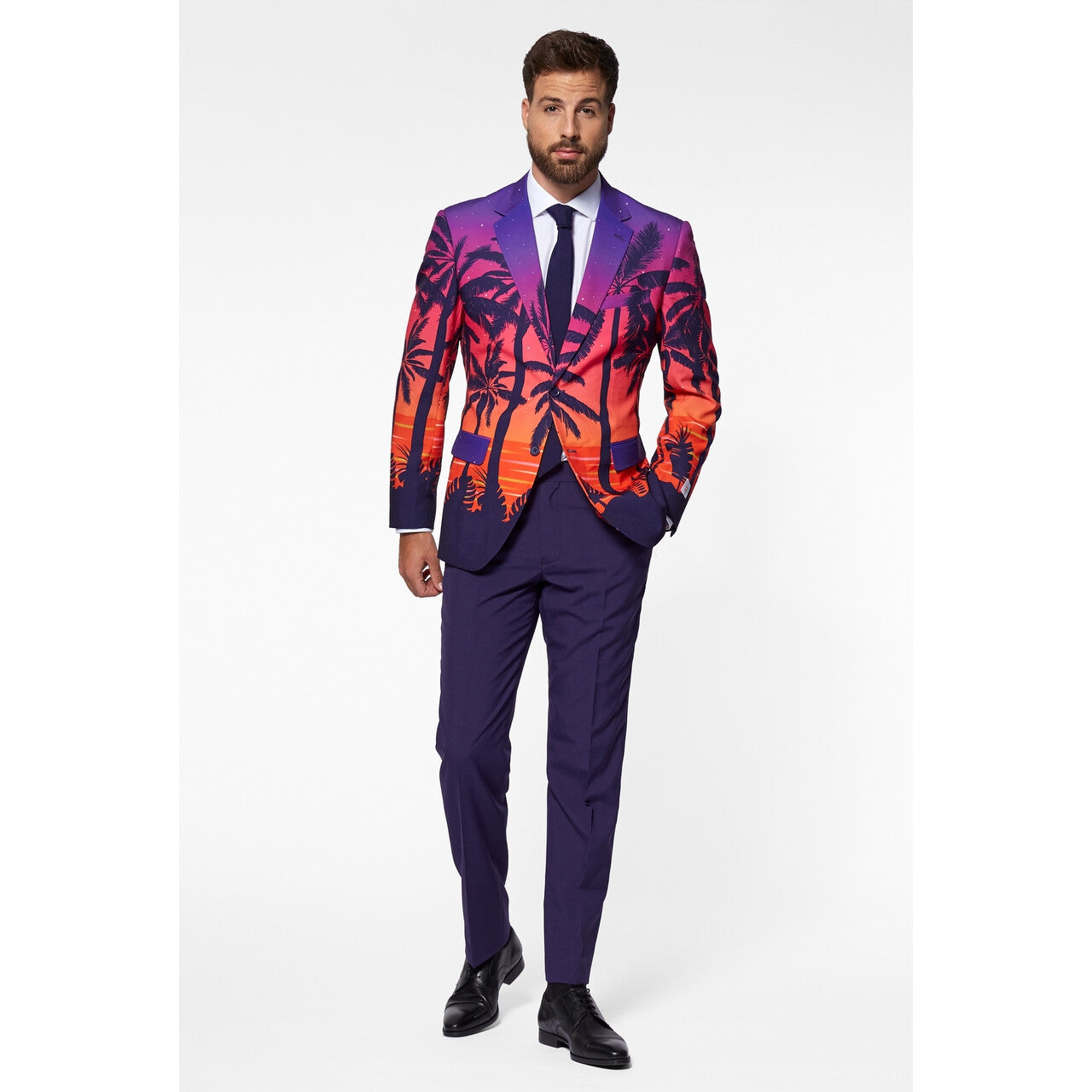 Op deze afbeelding zie je een Kostuums, van het merk Opposuits. Palmbomen Hawaii Stijl Maui Man Kostuum