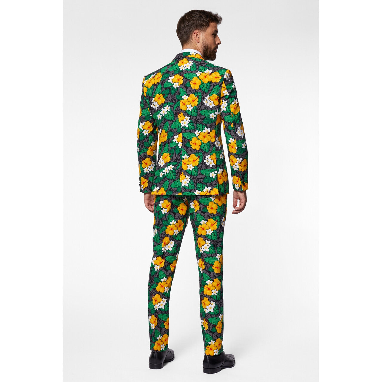 Op deze afbeelding zie je een Kostuums, van het merk Opposuits. Tropische Bloemenschat Man Kostuum