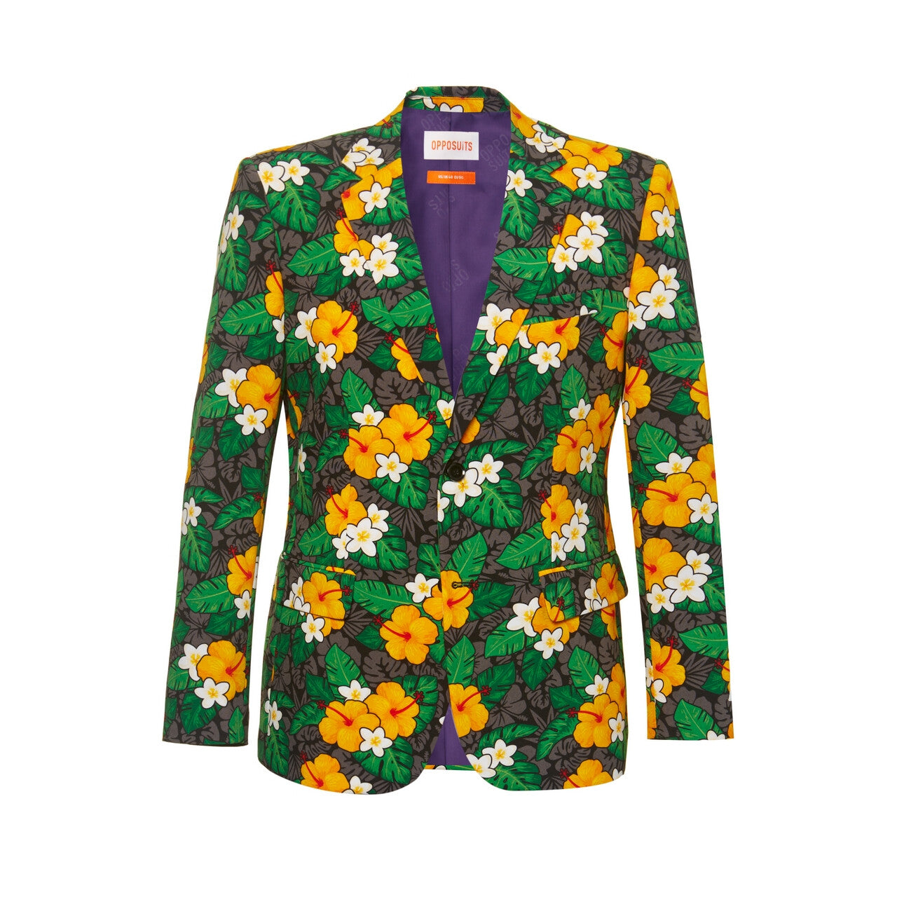 Op deze afbeelding zie je een Kostuums, van het merk Opposuits. Tropische Bloemenschat Man Kostuum