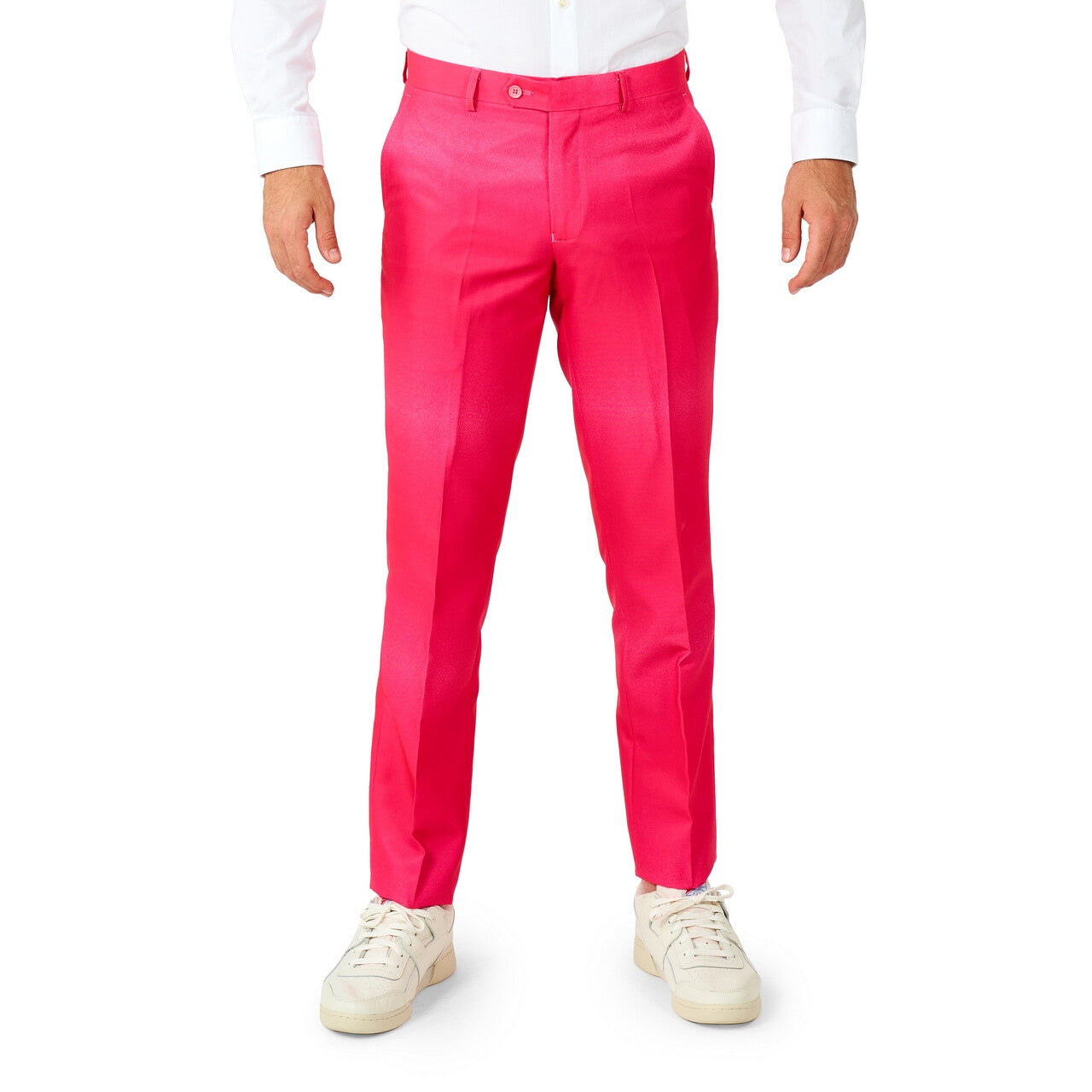 Op deze afbeelding zie je een Kostuums, van het merk Opposuits. Funky Pink Fade Man Kostuum