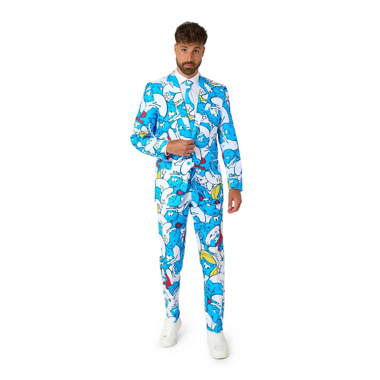Op deze afbeelding zie je een Kostuums, van het merk Opposuits. The Smurfs Man Kostuum