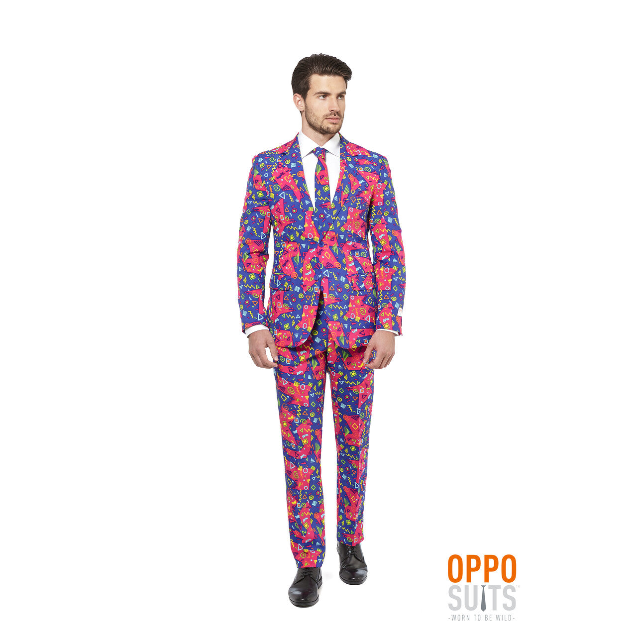 Op deze afbeelding zie je een Kostuums, van het merk Opposuits. Psychedelic The Fresh Prince Opposuit Man Kostuum