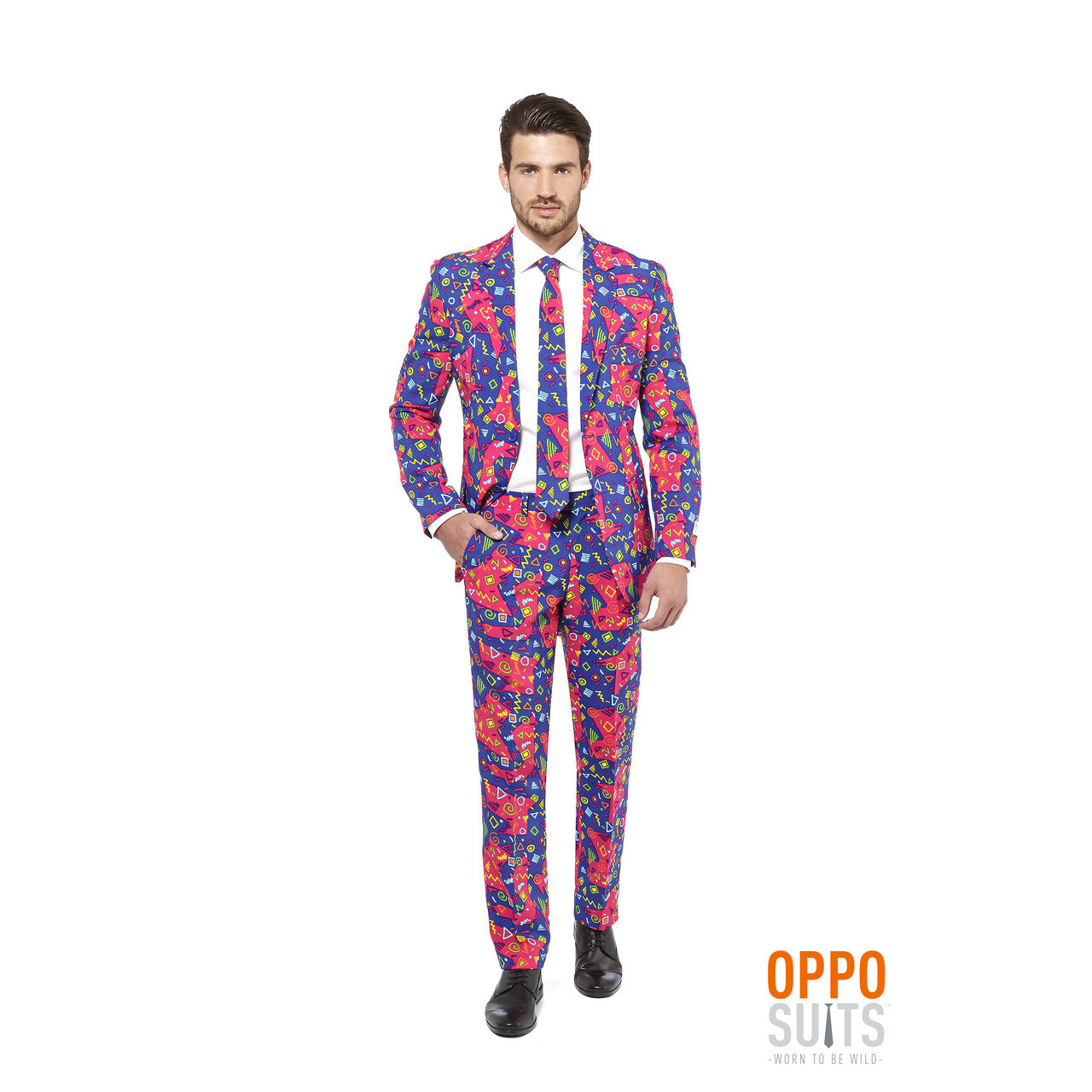 Op deze afbeelding zie je een Kostuums, van het merk Opposuits. Psychedelic The Fresh Prince Opposuit Man Kostuum