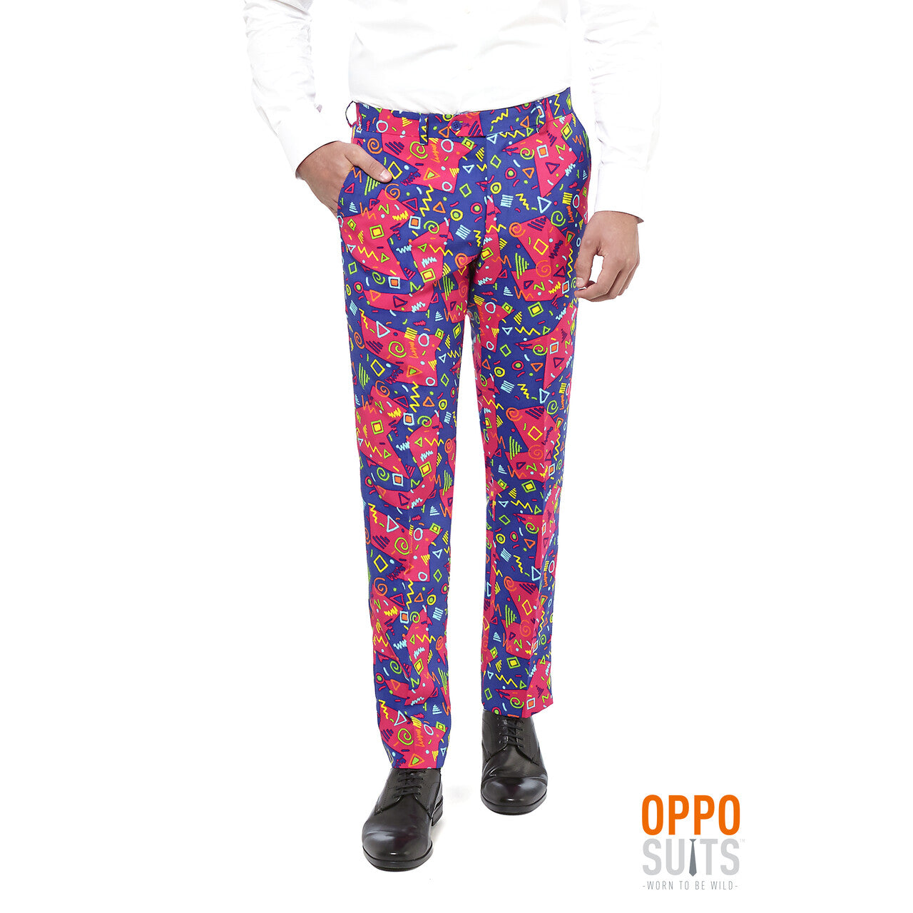 Op deze afbeelding zie je een Kostuums, van het merk Opposuits. Psychedelic The Fresh Prince Opposuit Man Kostuum
